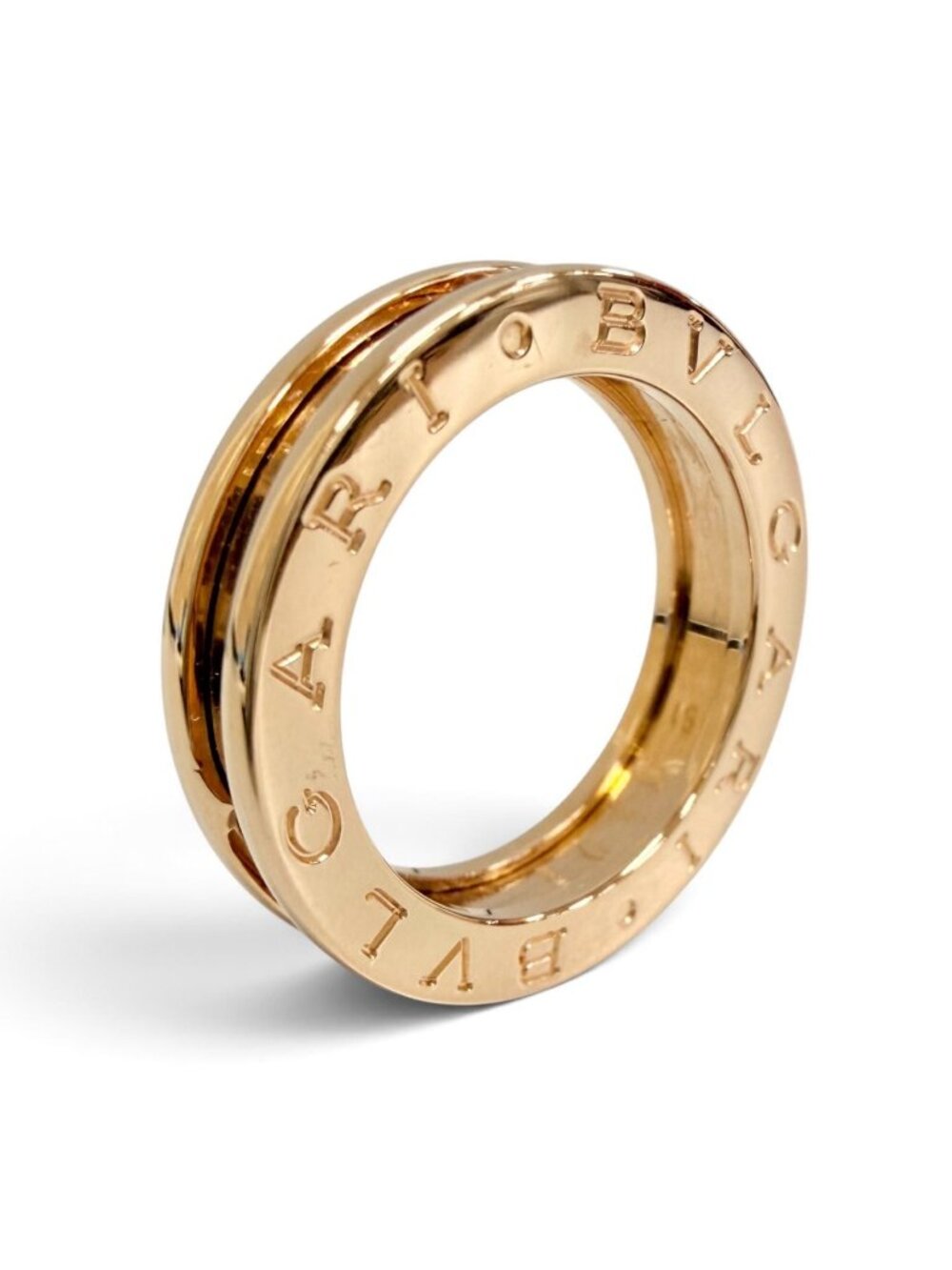 Bvlgari B.zero1 Band Ring 750 Pink Gold 51 JP